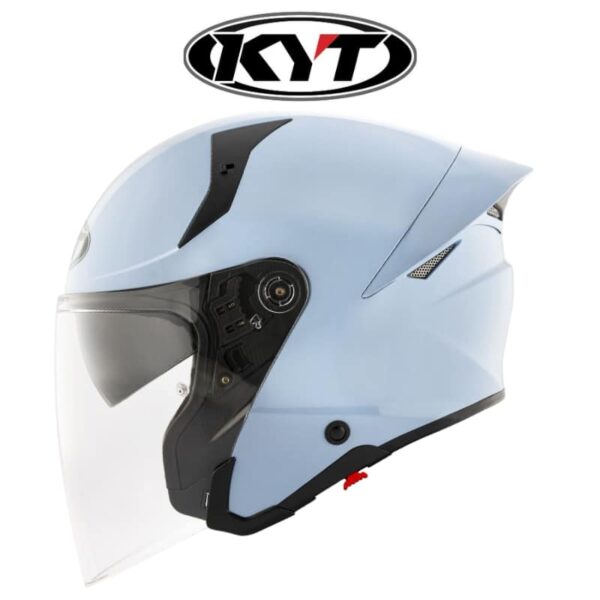 kyt ttr jet plain sea blue helmet