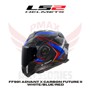 Ls2 Ff901 Advant X Carbon Future Ii White/Blue/Red 06 Helmet