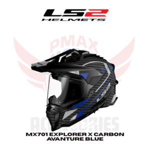 Ls2 Mx701 Explorer X Carbon Avanture Blue Helmet