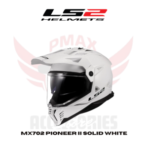 Ls2 Mx702 Pioneer Ii Solid White Helmet