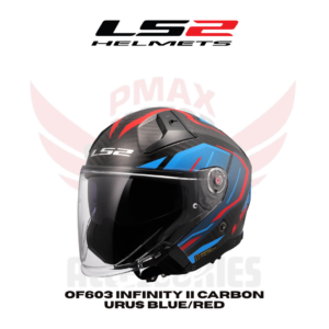 Ls2 Of603 Infinity Ii Carbon Urus Blue/Red Helmet