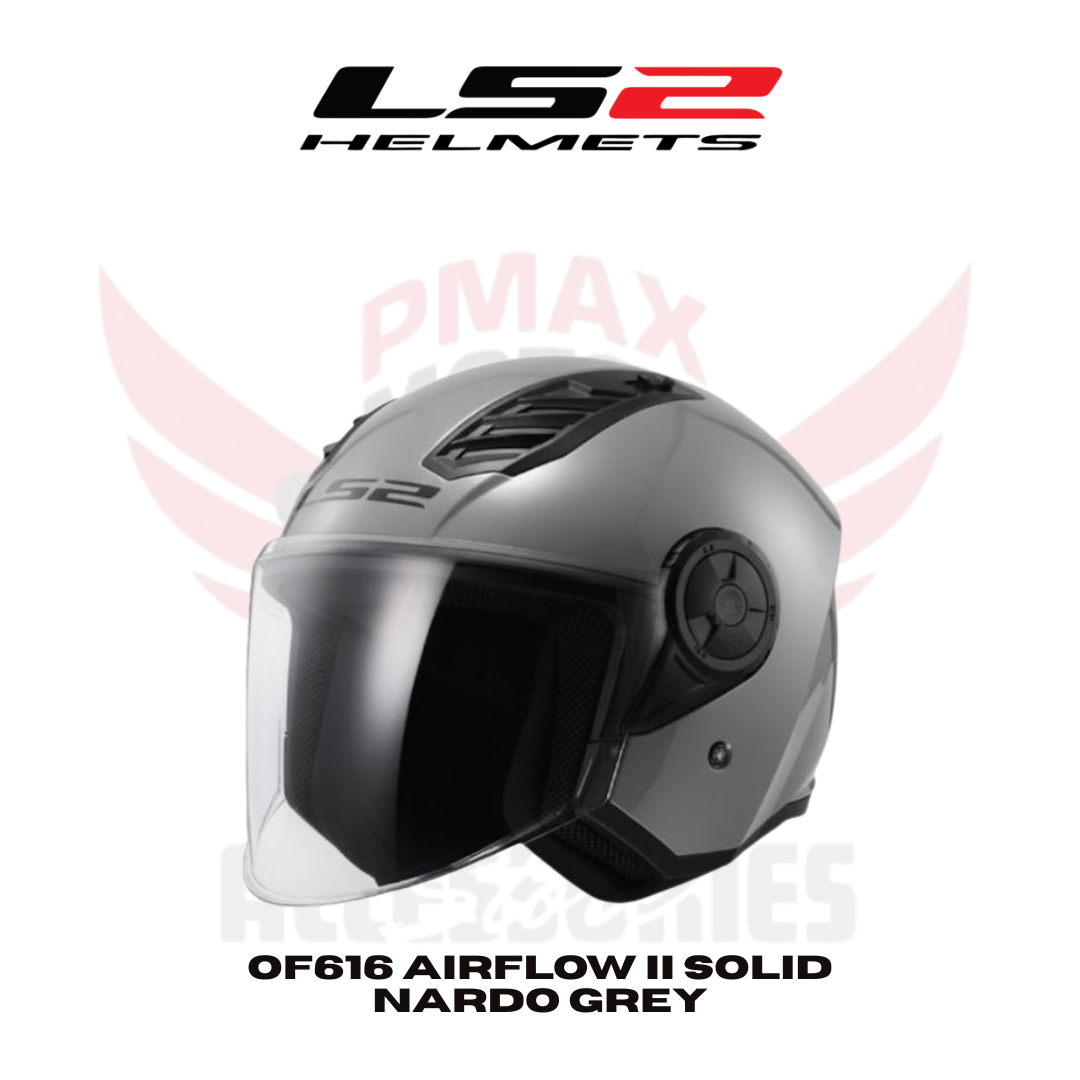 Ls2 Of616 Airflow Ii Solid Nardo Grey Helmet Ls2 Of616 Airflow Ii Solid Nardo Grey Helmet