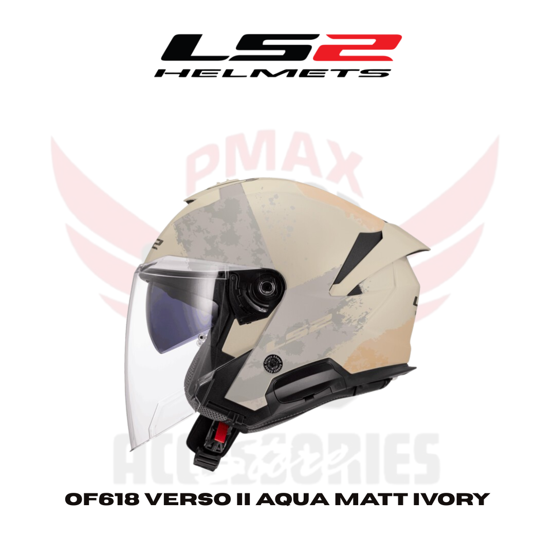Ls2 Of618 Verso Ii Air Aqua Matt Ivory Helmet Ls2 Of618 Verso Ii Air Aqua Matt Ivory Helmet