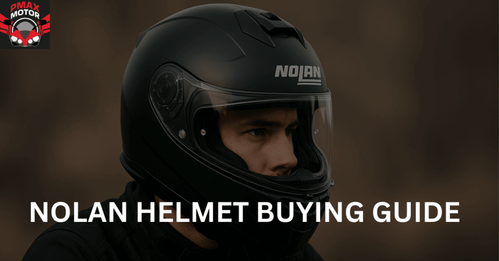 malaysian motorcyclist wearing a nolan helmet