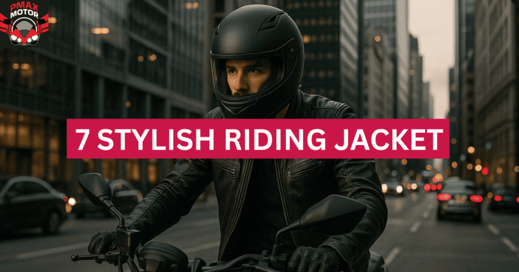 man wearing stylish riding jacket in malaysia while on motorcycle