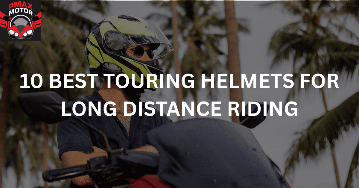 motorcyclist wearing tourist helmet