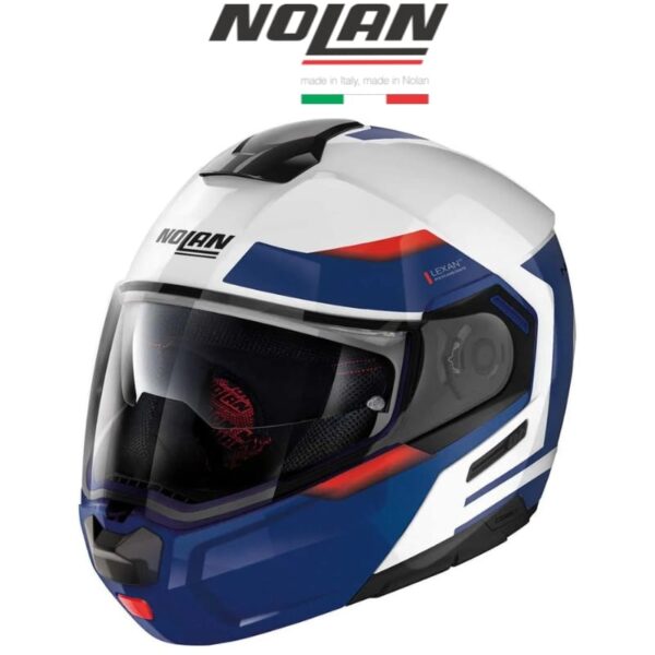 nolan hlm n90 3 reflector n com 038 helmet
