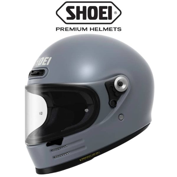 shoei glamster basalt grey helmet