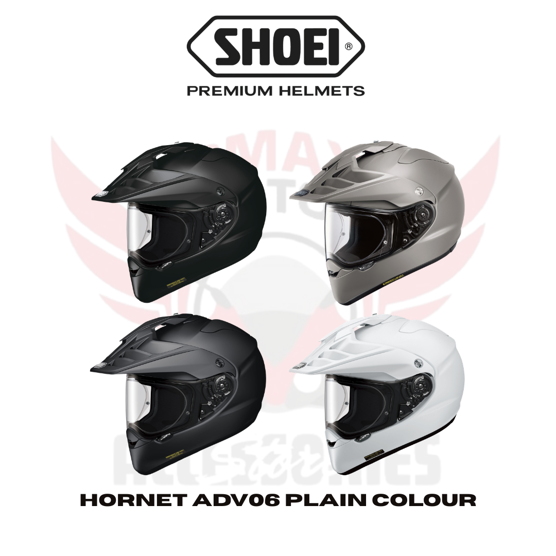 Shoei Helmet Hornet Adv06 Plain Colour Helmet Shoei Helmet Hornet Adv06 Plain Colour Helmet