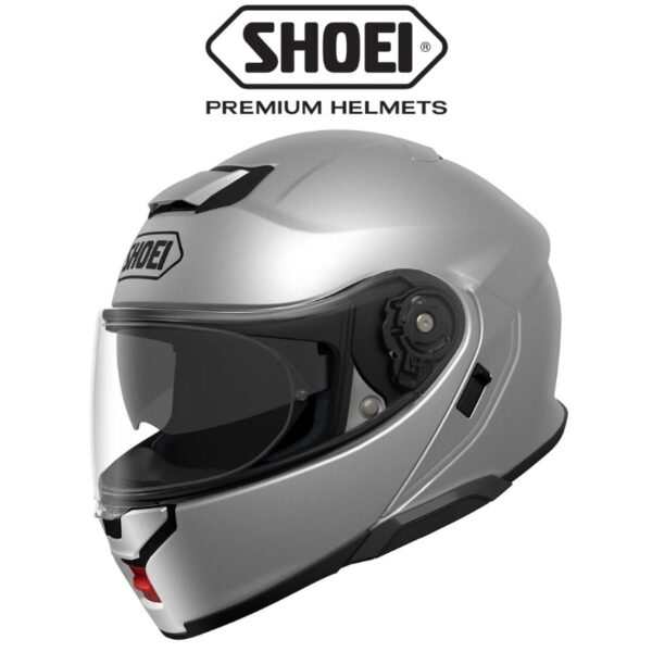 shoei neotec 3 light silver helmet