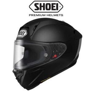 shoei x fifteen matte black helmet