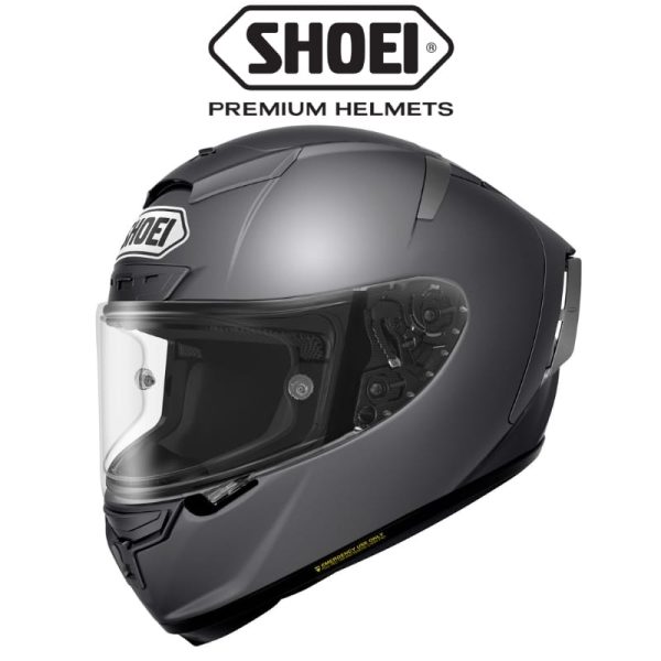 shoei x spirit 3 matt deep grey helmet
