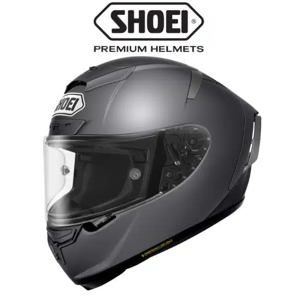 shoei x spirit 3 matt deep grey helmet