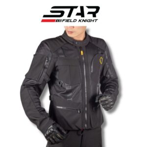Star field knight skj826 riding jacket black motorcycle jacket