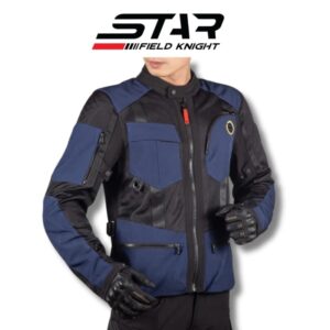 Star field knight skj826 riding jacket blue motorcycle jacket