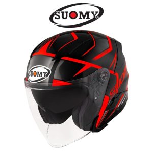 suomy speedjet advance red fluo helmet