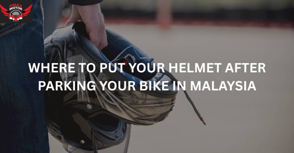 man holding helmet after parking